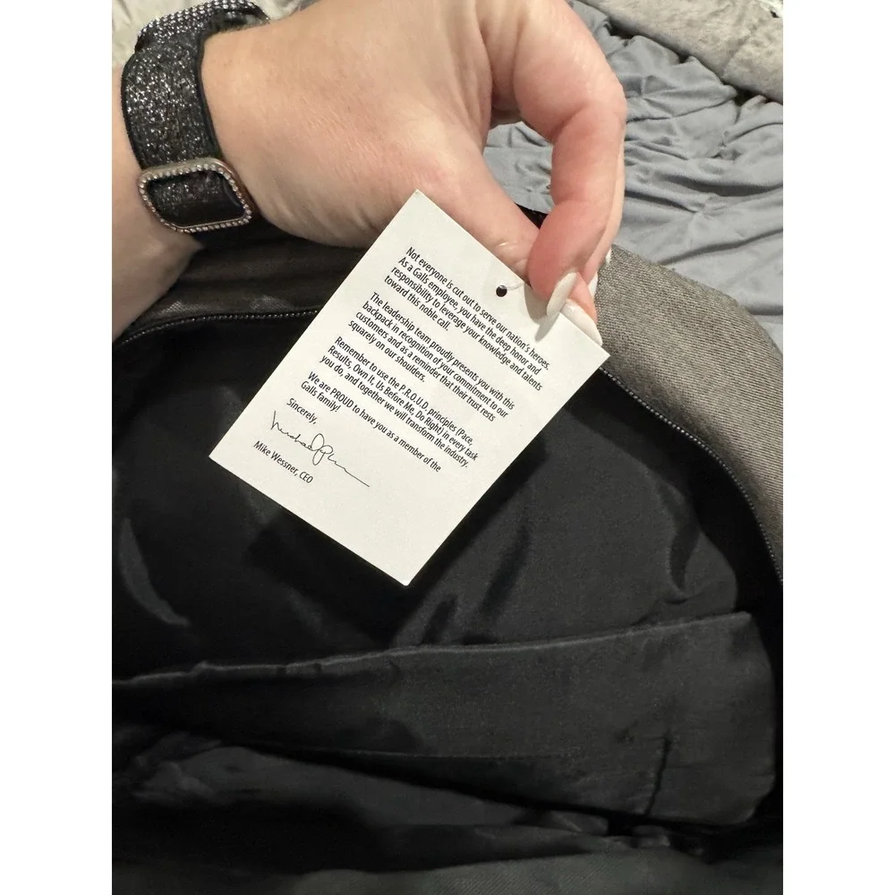 Galls BACKPACK GRAY BLACK Tactical Bookbag‎ School NWT